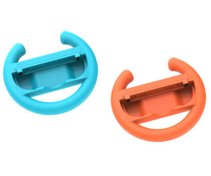Akcesoria do konsol YAXO Uchwyt do Joy-Con WHEELS SET do NS/NS2 Inferno Orange&Hydro